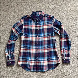 Ralph Lauren Blue and Red Plaid Button Down Shirt Flannel